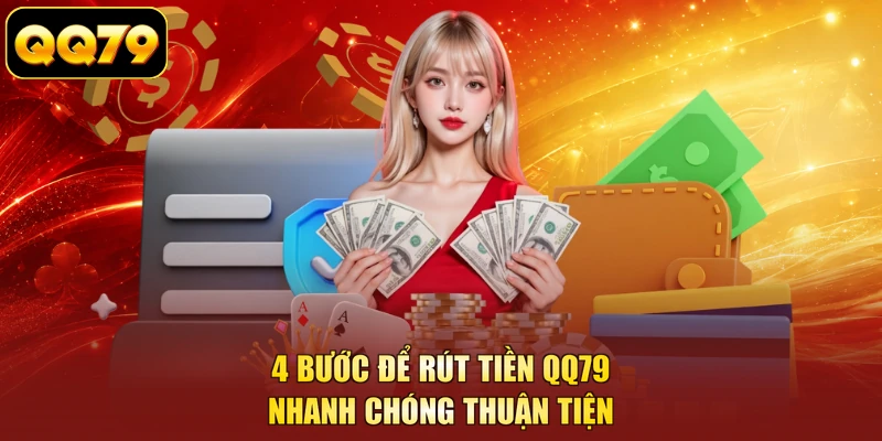 4 bước để rút tiền QQ79 nhanh chóng thuận tiện