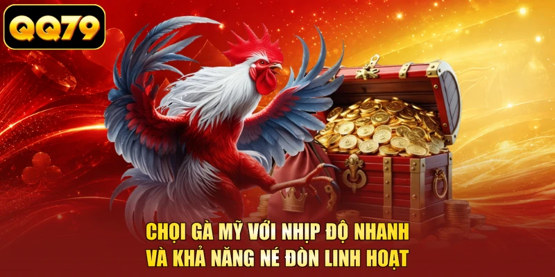 Chọi gà Mỹ với nhịp độ nhanh và khả năng né đòn linh hoạt