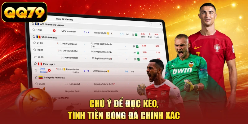 Chú ý để đọc kèo, tính tiền bóng đá chính xác