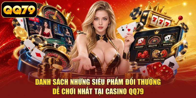 Danh sách những siêu phẩm đổi thưởng dễ chơi nhất tại casino QQ79