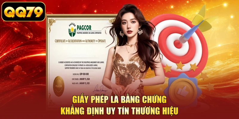 Giấy phép là bằng chứng khẳng định uy tín thương hiệu