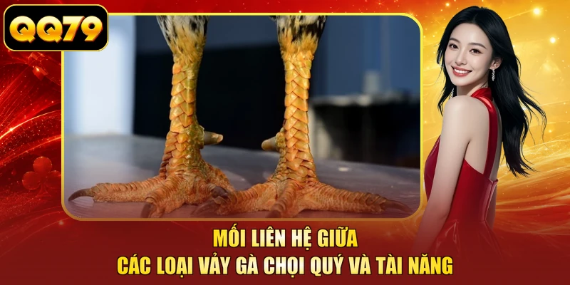 Mối liên hệ giữa các loại vảy gà chọi quý và tài năng